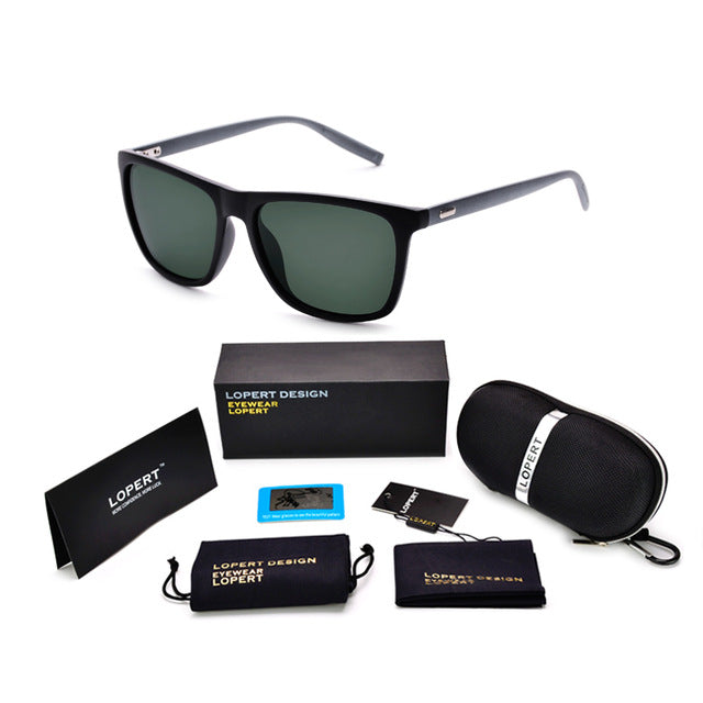 Square Polarized Sunglasses - Alpha Clothing