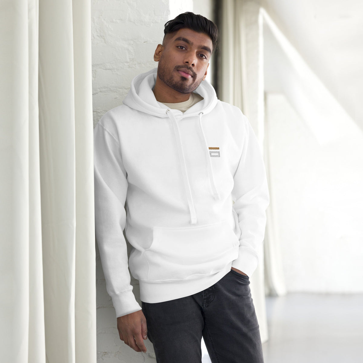 Unisex Hoodie White - Alpha Clothing