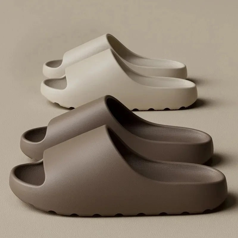Cloud Comfort Slides - Beige and Brown colorways